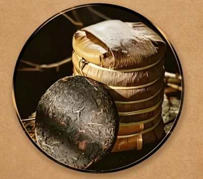 Why is tea pressed into cakes